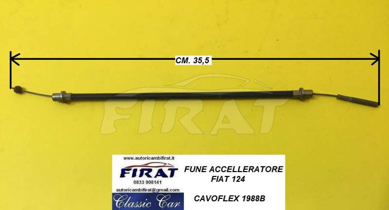 FUNE ACCELLERATORE FIAT 124 (1988B)